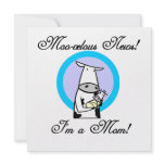 Moo-velous New Mom Gifts Custom Invitations
