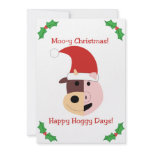 Moo-y Christmas and Happy Hoggy Days! Invitations