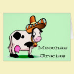 Moochas Gracias Card