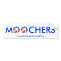Moochers bumper sticker on white