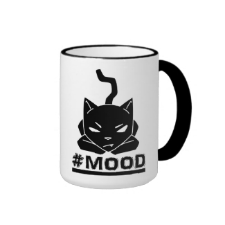 #Mood Cat Black - Mugs