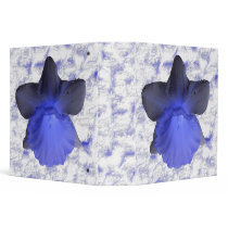 Moody Blue Dripping Daffodil Avery Binder