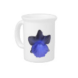 pitchers, daffodils, blue, dripping, flowers,
