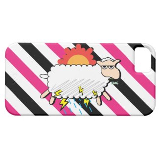 Moody Cloudy Sheep Funny iPhone 5 Case
