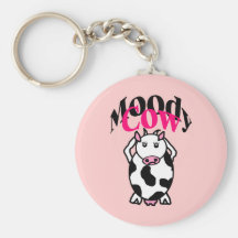 Moody Cow Keychains