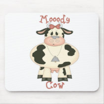 Moody Cow mousepads by franticattic Moody Cow mousepads