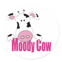 Moody Cow stickers