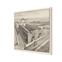 Moody Estabrook & Andersons Shoe Manufacturers Stretched Canvas Print