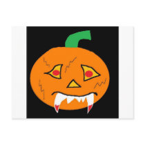 moody pumpkin postcards