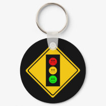 Moody Stoplight Ahead keychains