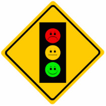 Moody Stoplight Ahead Acrylic Cut Outs