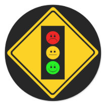 Moody Stoplight Ahead stickers