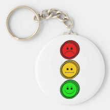 Moody Stoplight Buttons Keychains