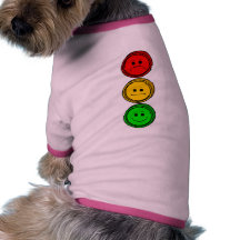Moody Stoplight Buttons Pet Tee