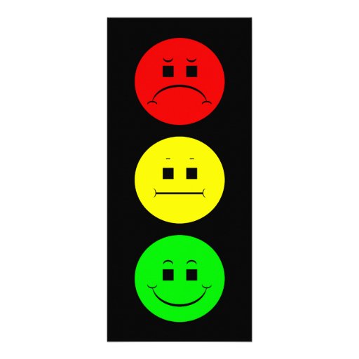 Moody Stoplight Personalized Rack Card