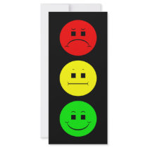 Moody Stoplight Personalized Rack Card