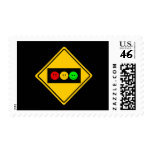 Moody Stoplight Trio Ahead Stamp