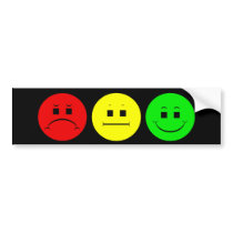 Moody Stoplight Trio bumper stickers by starryseas Moody Stoplight Trio bumper stickers