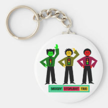 Moody Stoplight Trio Characters Key Chains