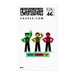 Moody Stoplight Trio Characters Stamps