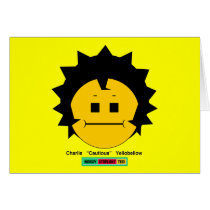 Moody Stoplight Trio Charlie Yellobellow Face w Lb cards