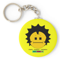 Moody Stoplight Trio Charlie Yellobellow Face w Lb keychains