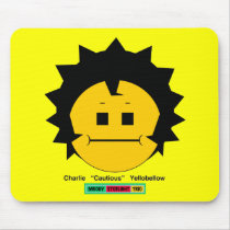 Moody Stoplight Trio Charlie Yellobellow Face w Lb mousepads