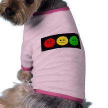 Moody Stoplight Trio Dog T-shirt