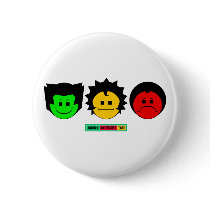Moody Stoplight Trio Faces with Label buttons