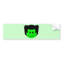 Moody Stoplight Trio Gordy Greenfalloon Face bumper stickers