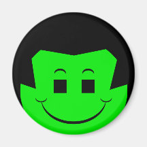 Moody Stoplight Trio Gordy Greenfalloon Face Fridge Magnets