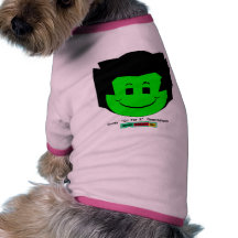 Moody Stoplight Trio Gordy Greenfalloon Face w Lbl Pet Shirt