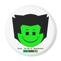 Moody Stoplight Trio Gordy Greenfalloon Face w Lbl magnets