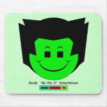 Moody Stoplight Trio Gordy Greenfalloon Face w Lbl mousepads