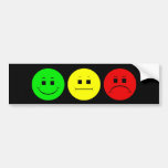 Moody Stoplight Trio Lefty Green Bumper Sticker