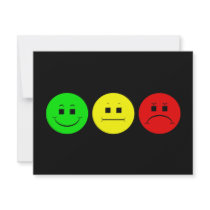 Moody Stoplight Trio Lefty Green invitations by starryseas Moody Stoplight Trio Lefty Green invitations