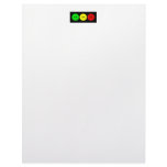 Moody Stoplight Trio Lefty Green Letterhead Template
