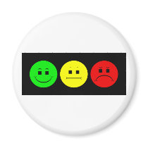 Moody Stoplight Trio Lefty Green magnets