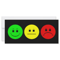Moody Stoplight Trio Lefty Green Rack Card Template