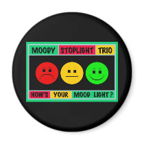 Moody Stoplight Trio Logo magnets
