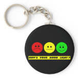 Moody Stoplight Trio Mood Light Keychain