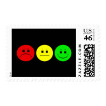 Moody Stoplight Trio postage by starryseas Moody Stoplight Trio postage