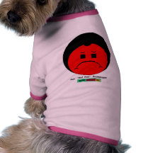 Moody Stoplight Trio Ron Buckstopper Face w Label Dog Tee Shirt