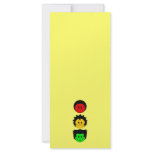 Moody Stoplight Trio Vertical Faces Rack Cards