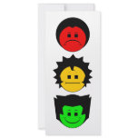 Moody Stoplight Trio Vertical Faces Custom Rack Card