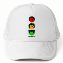 Moody Stoplight Trio Vertical Faces with Label hats