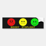 Moody Stoplight Trio with Caption Bumper Stickers