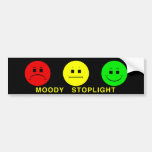 Moody Stoplight Trio with Caption Bumper Stickers