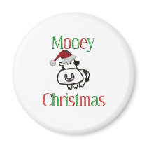 Mooey Cow Christmas magnets by jadeddesigns Mooey Cow Christmas magnets