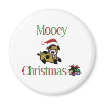Mooey Cow Christmas magnets by jadeddesigns Mooey Cow Christmas magnets